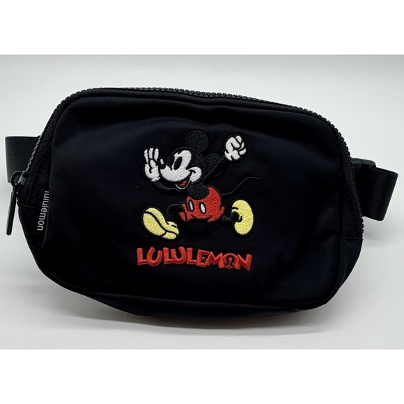 lululemon athletica Other - Lululemon Disney Mickey Mouse Black Belt Bag Handbag